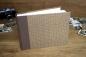 Preview: Photo album with floral pattern brown "Gerti", individual album, handmade